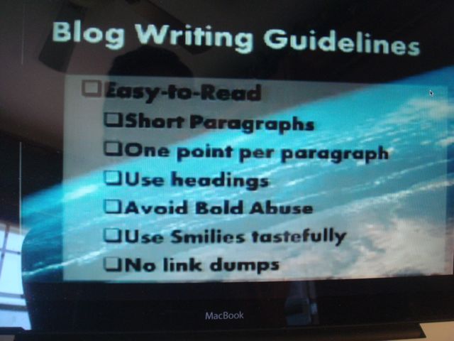 old school blogging guidelines from 2010