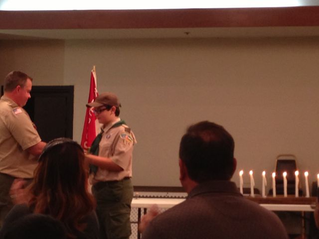 photo of Boy Scout year-end awards ceremony