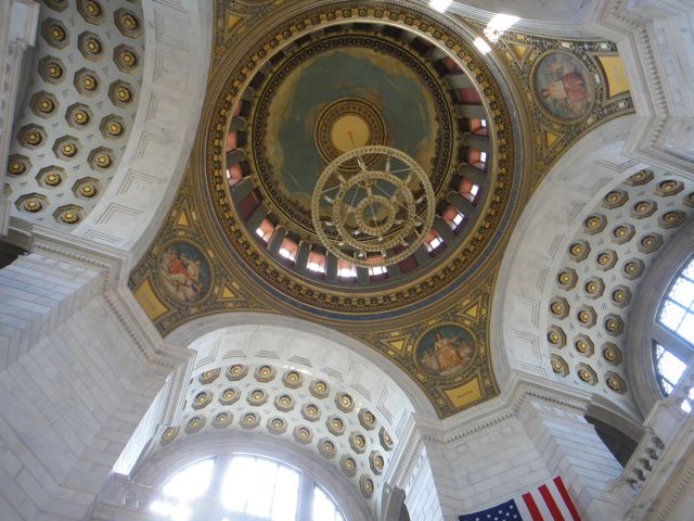 Rhode Island State Capital building ceiling