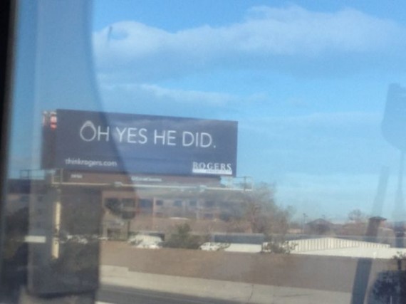 Utah highway billboard sign