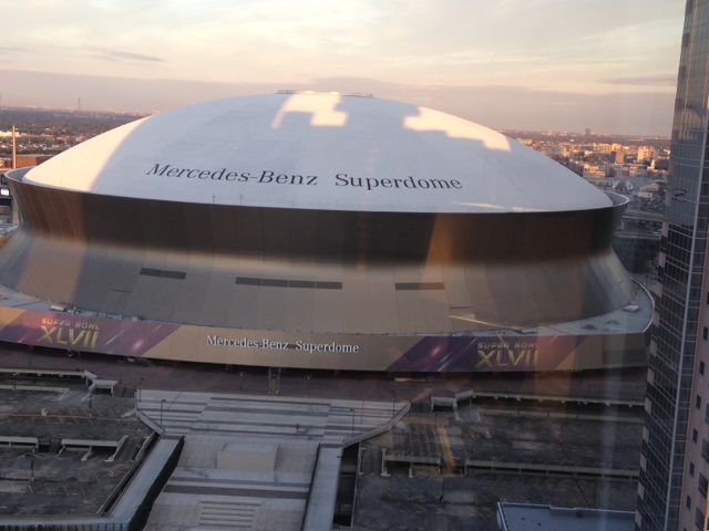 Super Dome from hotel room