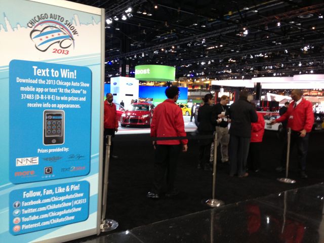 Social media at 2013 Chicago auto show