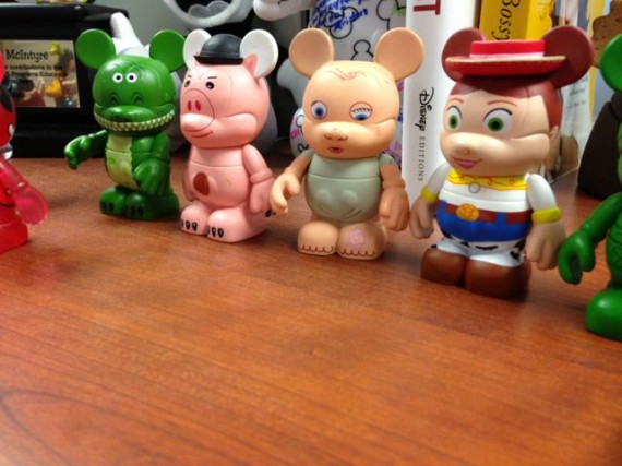 Disney Vinylmation collection on shelf