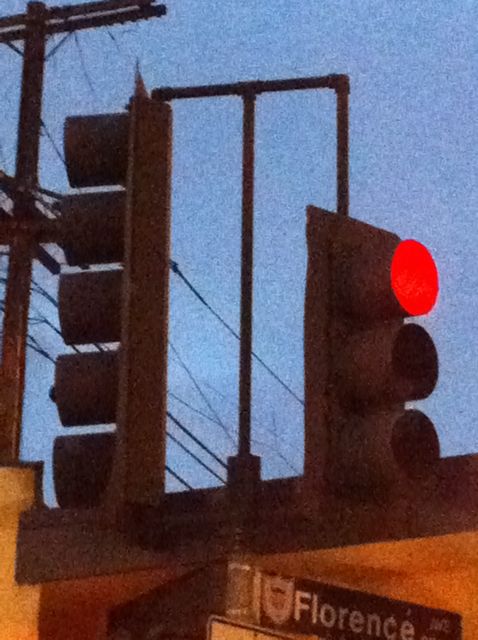 stop light on red