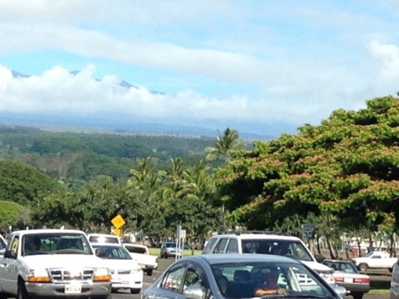 Downtown Hilo, Hawaii on a Saturday morning