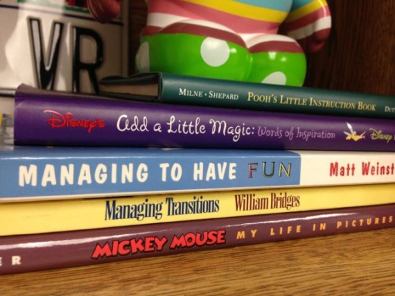 Stack of Disney books