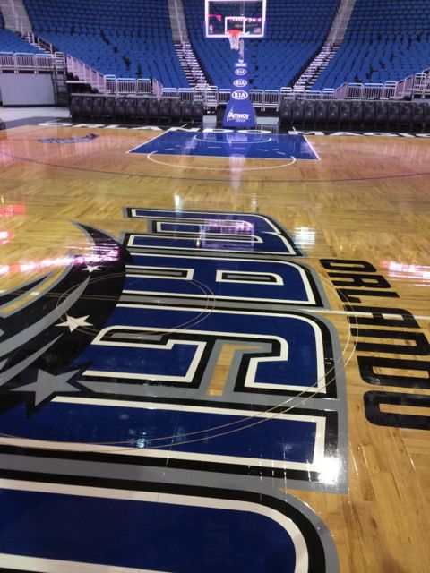 Orlando Magic Amway Center center court photo