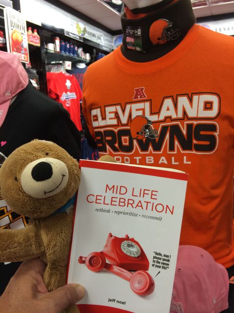 Mid Life Celebration book at Cleveland bookstore