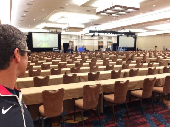 Giant meeting space for keynote speech