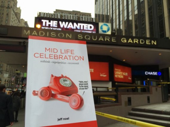 Mid Life Celebration the book at Madison Square Garden