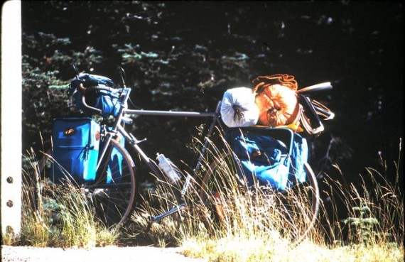 Touring bicycle with gear