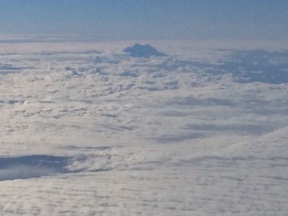 Washington State Mountain through the clouds