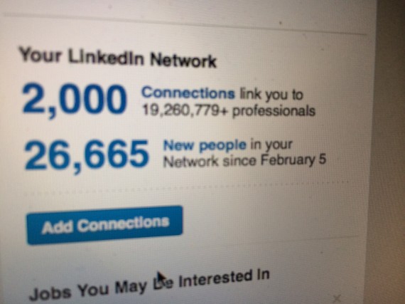 LinkedIn profile screen shot