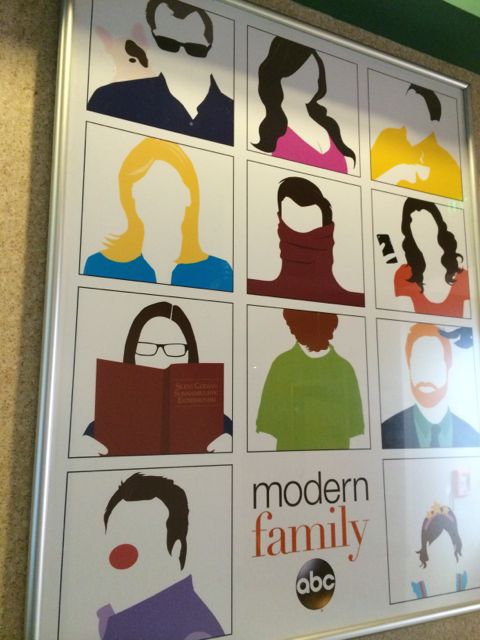 Modern Family poster at Disney's ABC Commissary