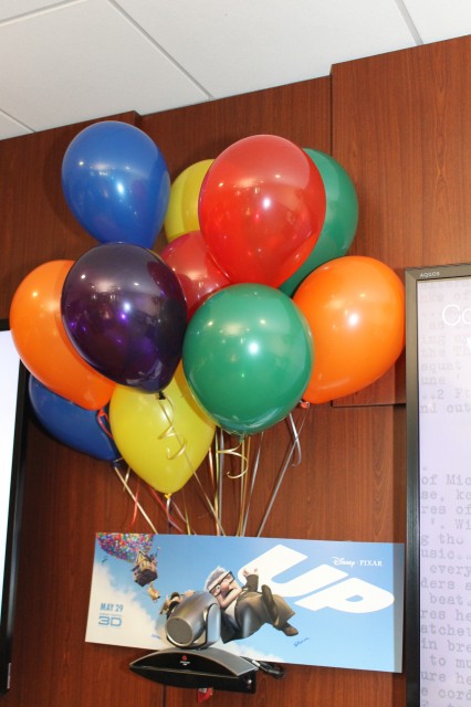 Balloons and Disney's UP movie poster