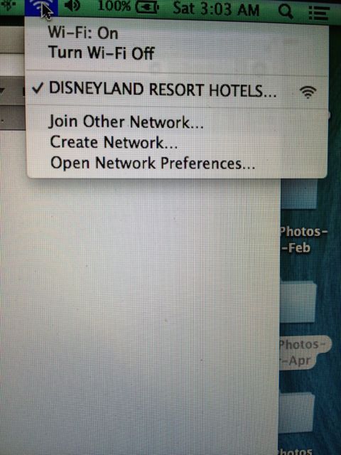 Disneyland Resort wifi 