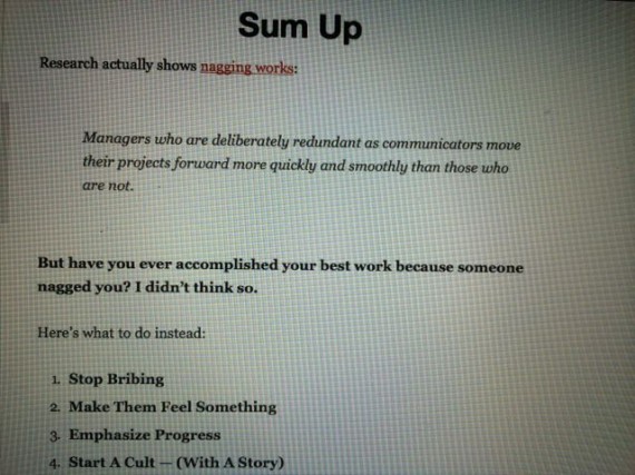 random screen shot from leadership blog