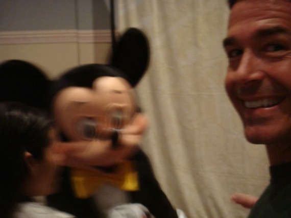 Mickey Mouse and jeff noel at Disney Speaking Event