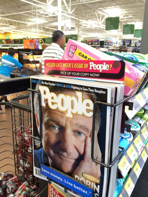 Robin Williams on cover of People Magazine after his suicide