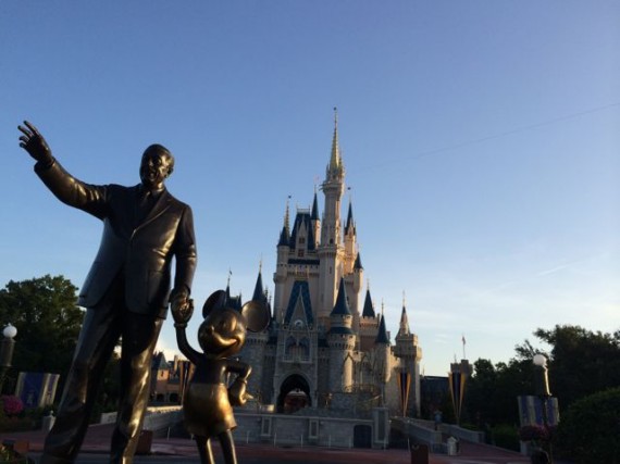 Walt Disney Partners statue at Cinderella Castle