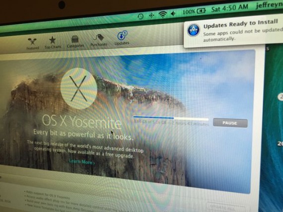 Apple Yosemite download and install