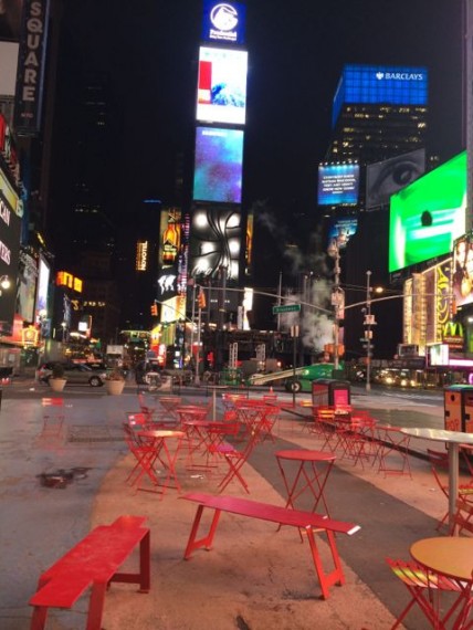 Times Square deserted