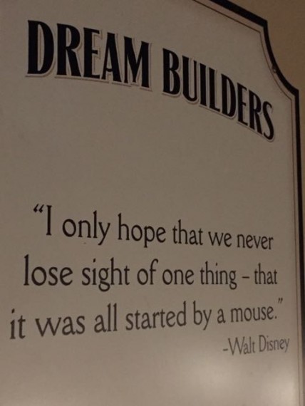 Walt Disney quote at Epcot