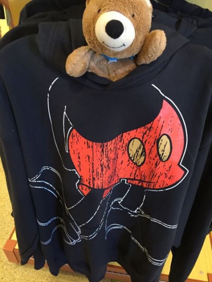 Teddy Bear in Mickey Mouse Sweatshirt 