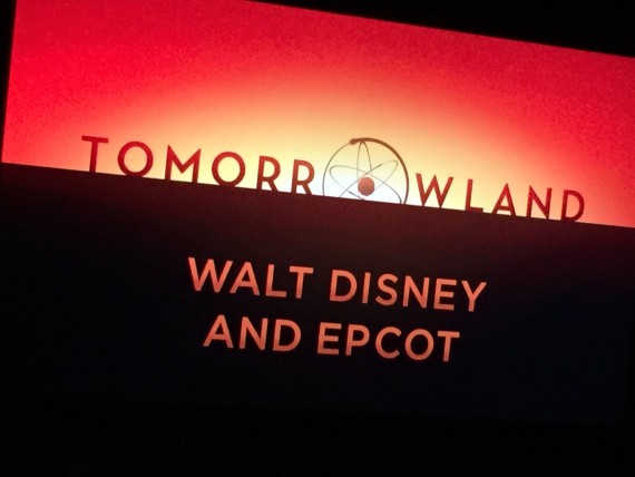 Disney's Tomorrowland movie sneak peak at Epcot.