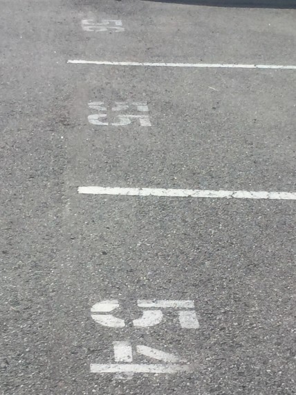 Parking lot numbers