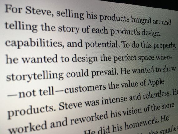 Someone writing about Steve Jobs