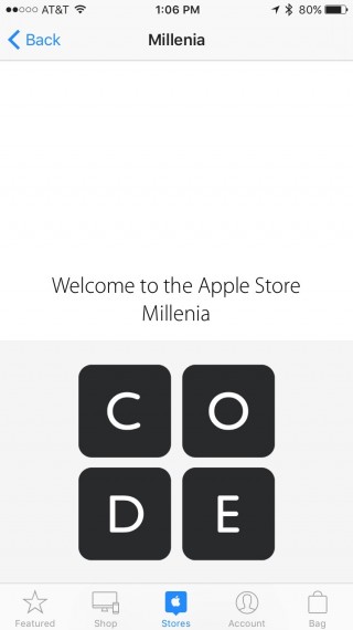 Apple Store App screen shot