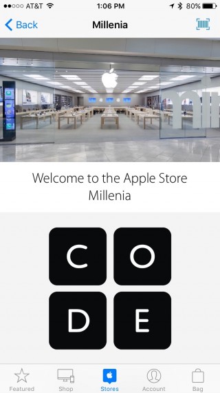 Apple Store App screen shot