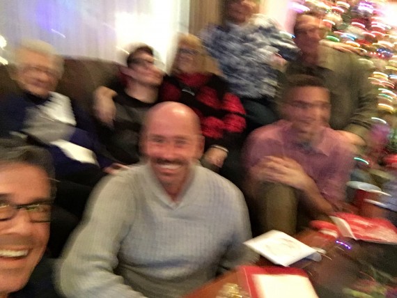 Blurry Family Christmas photo