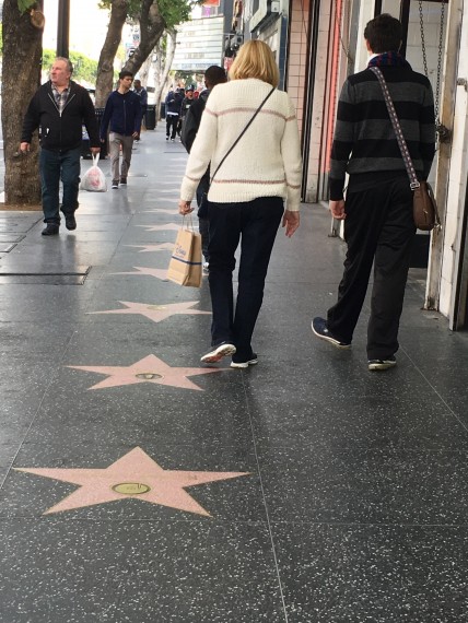 Hollywood walk of fame