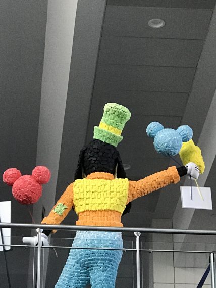 Lifesize Goofy made out of Peeps