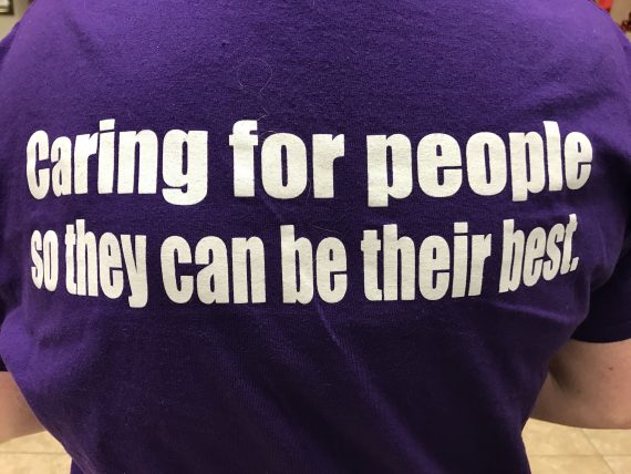 Caring for people slogan