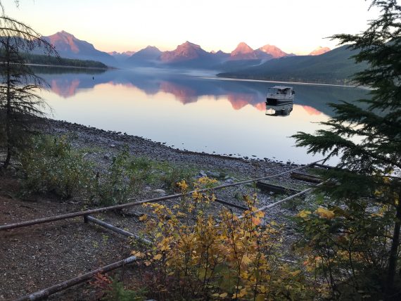 Lake McDonald Boat House in September