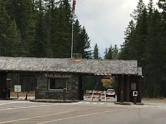 Glacier National Park West entrance