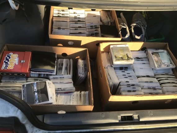 Boxes of CDs