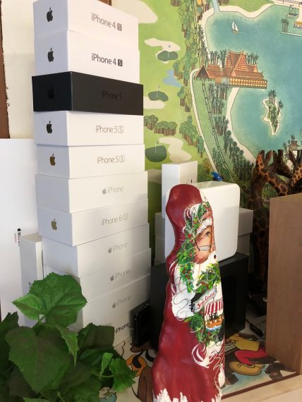 pile of iPhone boxes