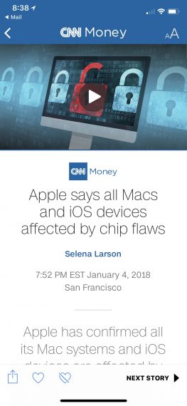 2018 Apple operating system breach