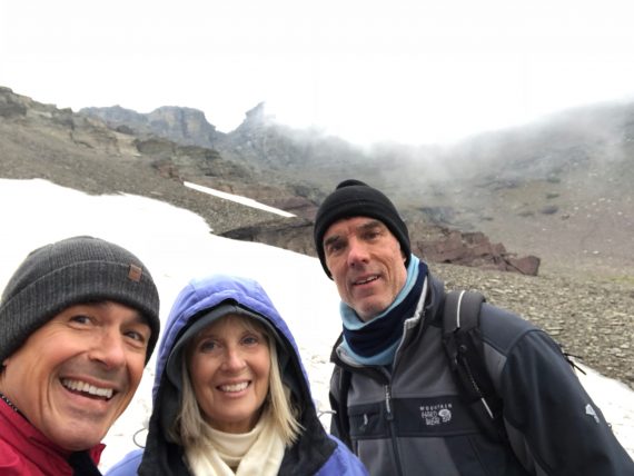 Logan Pass on cloudy day