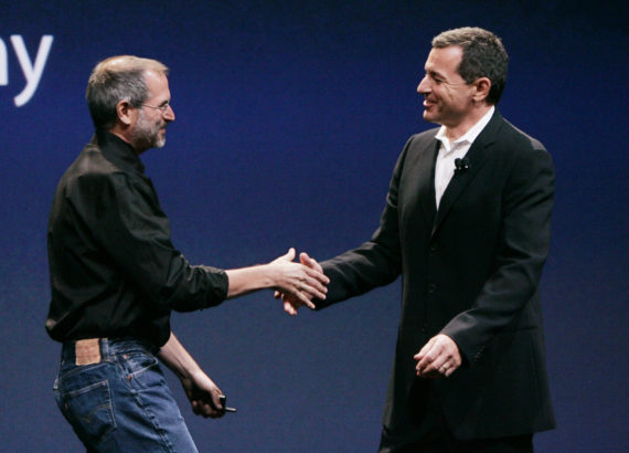 Steve Jobs and Bob Iger