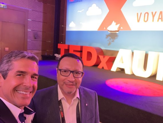 Dr Amir Zeid and jeff noel at TED