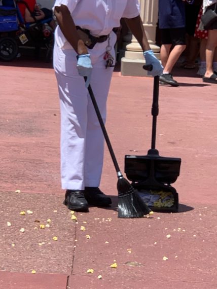 spilled popcorn at Disney