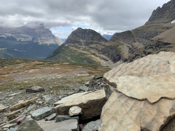 Glacier National Park continental divide vantage point