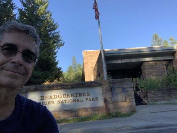 Jeff noel at Glacier National Park HQ