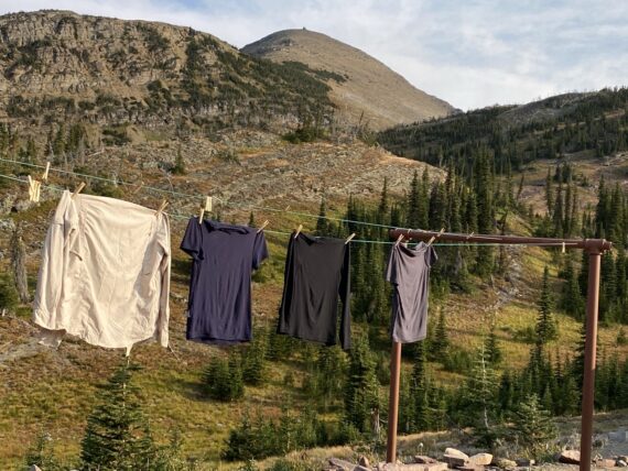 laundry line in mountains