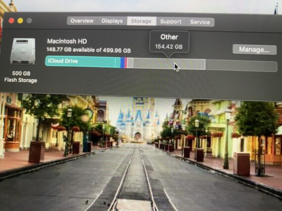 Disney’s Main Street photo as laptop screen saver